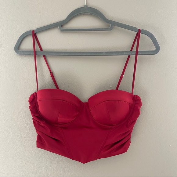 oh polly satin bustier/corset top - Picture 2 of 4